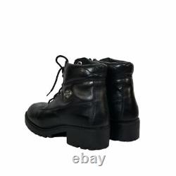 HARLEY DAVIDSON Cruise Control Womens Vintage Black Leather Combat Boots Size 10