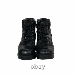 HARLEY DAVIDSON Cruise Control Womens Vintage Black Leather Combat Boots Size 10