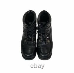 HARLEY DAVIDSON Cruise Control Womens Vintage Black Leather Combat Boots Size 10