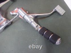 HARLEY DAVIDSON EVO SPORTSTER USED OEM CHROME FORWARD CONTROL SET WithISO FOOTPEGS