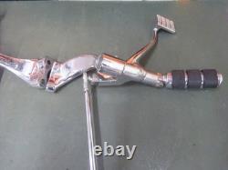 HARLEY DAVIDSON EVO SPORTSTER USED OEM CHROME FORWARD CONTROL SET WithISO FOOTPEGS