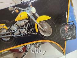 HARLEY-DAVIDSON FAT BOY MOTORCYCLE REMOTE CONTROL 9.6V New Bright 14 Scale