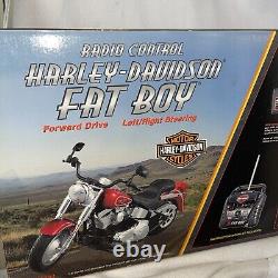 HARLEY DAVIDSON Fatboy RC Motorcycle Radio Control 6.0V 2004 No. 61431 Vintage