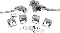 HD Chrome Handlebar Controls 9/16 No Switches Softail Deuce 00-06