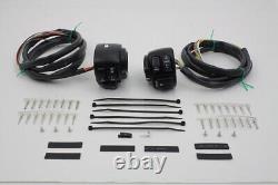 Handlebar Black Control Switch Housing Kit 60 Wiring Harley FXST XL FXD 06-11