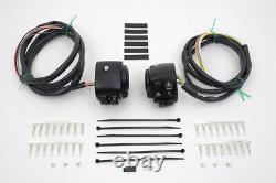 Handlebar Black Control Switch Housing Kit 60 Wiring Harley FXST XL FXD 06-11