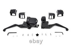 Handlebar Control Kit Black fits Harley Davidson