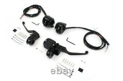 Handlebar Control Kit Black fits Harley-Davidson