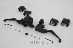 Handlebar Control Kit Black fits Harley Davidson