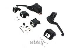 Handlebar Control Kit Black fits Harley Davidson