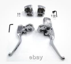 Handlebar Control Kit Chrome fits Harley Davidson