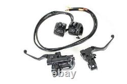 Handlebar Control Kit with Switches Black fits Harley-Davidson