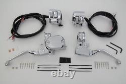 Handlebar Control Kit with Switches Chrome fits Harley-Davidson