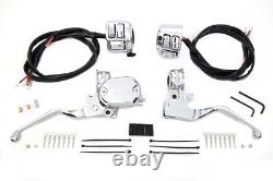 Handlebar Control Kit with Switches Chrome fits Harley Davidson