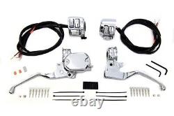 Handlebar Control Kit with Switches Chrome fits Harley Davidson