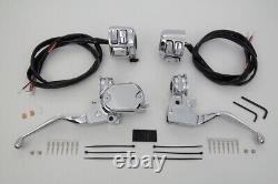 Handlebar Control Kit with Switches Chrome fits Harley-Davidson