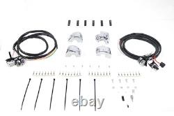 Handlebar Control Switch Housing Kit Chrome fits Harley Davidson