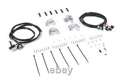 Handlebar Control Switch Housing Kit Chrome fits Harley Davidson