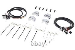 Handlebar Control Switch Housing Kit Chrome fits Harley Davidson