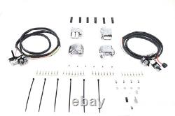 Handlebar Control Switch Housing Kit Chrome fits Harley Davidson