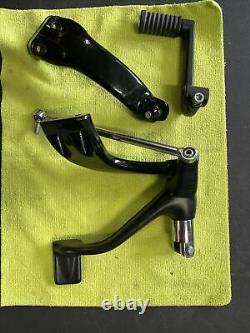 Harley 04-13 XL Sportster Oem Stock Black MID Foot Controls Used