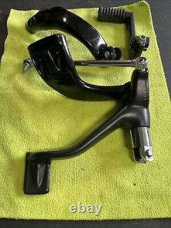 Harley 04-13 XL Sportster Oem Stock Black MID Foot Controls Used