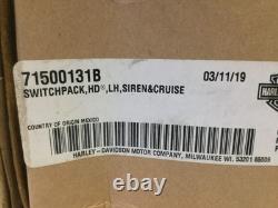 Harley 14-25 Police FLHTP Left Hand Switch Control Pack Siren & Cruise OEM NEW