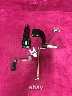 Harley 2004-13 Sportster Mid Controls set foot peg mount bracket brake pedal Oem