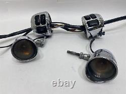 Harley-Davidson 08 FLSTF Fatboy Hand Control Switches With Turn Signals Chrome