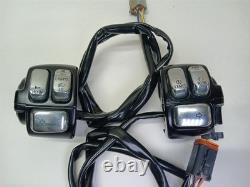 Harley-Davidson 2001 Dyna Wide Glide Hand Control Switches Black & Chrome