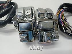 Harley-Davidson 2006 Street Glide Hand Control Switches Chrome Cruise Audio