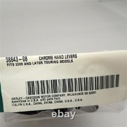 Harley Davidson 38843-08 Genuine chrome hand control lever kit Touring/FLHR