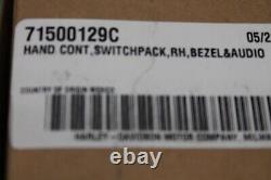 Harley Davidson 71500129C Switchpack Hand Control Bezel & Audio