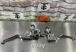 Harley Davidson 9/16 Bore Master Cylinder Hand Controls 96-08 Chrome B126