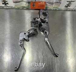 Harley Davidson 9/16 Bore Master Cylinder Hand Controls 96-08 Chrome B126