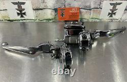 Harley Davidson 9/16 Bore Master Cylinder Hand Controls 96-08 Chrome B126