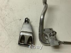 Harley-Davidson 91-17 Dyna Street Bob Mid Control Brake Pedal Peg Mounts Chrome