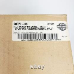 Harley-Davidson Chrome Handlebar Control Kit 70320-08 Fits Dyna, Softail 08-Up