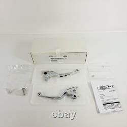 Harley Davidson Chrome Slotted Hand Control Lever Kit 36700274 2021-2025 Touring