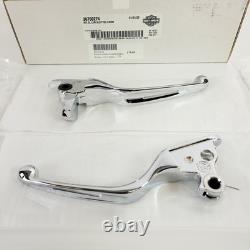 Harley Davidson Chrome Slotted Hand Control Lever Kit 36700274 2021-2025 Touring