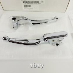 Harley Davidson Chrome Slotted Hand Control Lever Kit 36700274 2021-2025 Touring