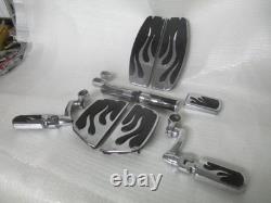 Harley Davidson FLH Touring Trike FLST Softail Flames Foot Control Parts Lot