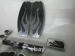 Harley Davidson FLH Touring Trike FLST Softail Flames Foot Control Parts Lot
