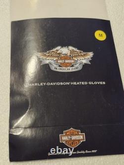 Harley Davidson Heated Gloves Sz M. NOS. Built In Temp Control. New
