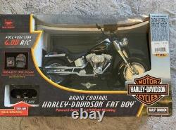 Harley Davidson SEALED Fat Boy Radio Remote Control R/C Motorcycle Bike 6V 61431