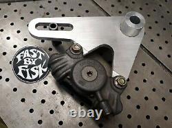 Harley Davidson Sportster Flattrack Rear Brake Caliper Bracket Kit Hooligan