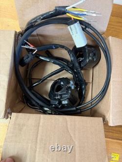 Harley H bar black controls left and right set with cables OEM takeoffs 70239-07