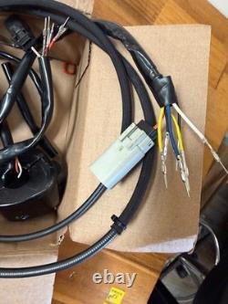 Harley H bar black controls left and right set with cables OEM takeoffs 70239-07