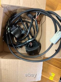 Harley H bar black controls left and right set with cables OEM takeoffs 70239-07