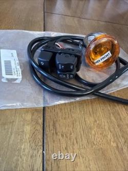 Harley Left Hand Control Switch Box Turn Signal Kit Dyna Softail 12-17 FLD B3
